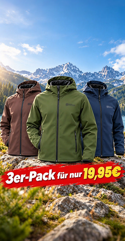 Tagesangebot – Klassische Softshell-Kapuzenjacke für Herren.